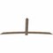 Ekena Millwork Bellingham Smooth Timber Gable Bracket, Douglas Fir, 108"W x 45"H x 1 1/2"D x 5 1/2"F, 10/12 Pitch GBW108X45X0206BEL00SDF - alternate 4
